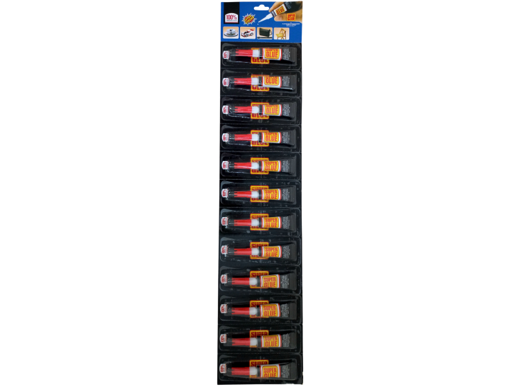 Клей 100% Super Glue 3гр, планшет-12 шт
